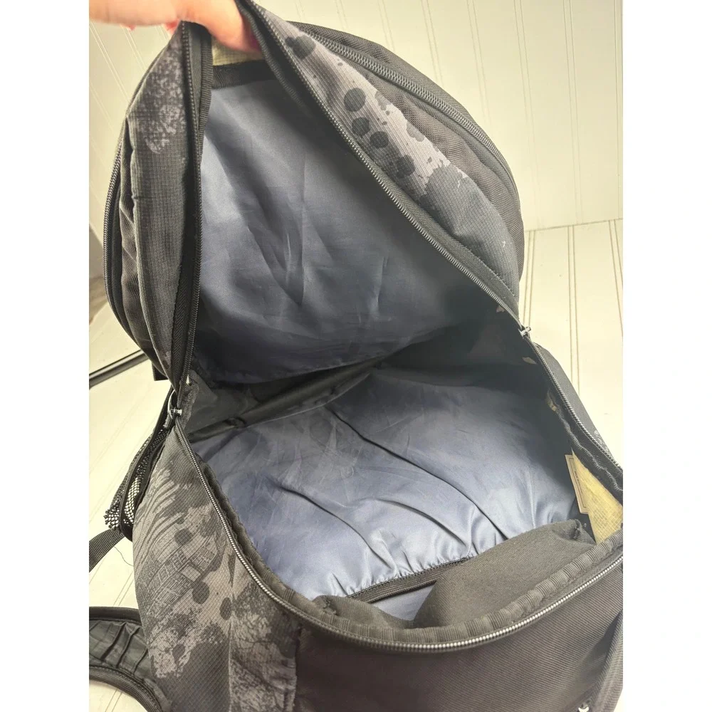 Adidas Unisex Black Gray Graphic Backpack Bookbag Laptop Travel School Bag